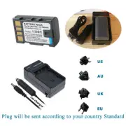 Battery + Charger for JVC Everio GZ-HD300BU HD320BU GZ-MG670BU MG680BU Camcorder