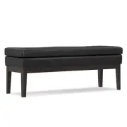 Carlson 45 Inch Wide Mid Century Rectangle Ottoman Bench