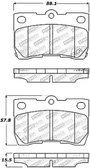 StopTech Disc Ultra-Premium Brake Pad Set for 06 - 13 Lexus IS350 309.11130 (for: Lexus)
