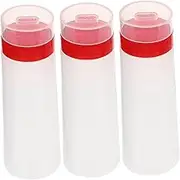 HOLIDYOYO 3Pcs Squeeze Sauce Bottle Condiment Dispenser with Design for Precise Drizzling for Ketchup Bbq Sauce and Jam