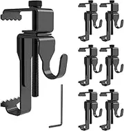GEZIDEA Brick Hanger Hooks for Hanging Outdoor Pictures - No Drill, Holes, Nails or Screws - Stainless Steel, Black, 6 Pack