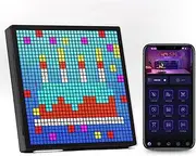 Pixel Art Digital Photo Frame, Matrix Pixel Screen Display, DIY LED Bluetooth 32 X 32 Programmable App Control Gaming Accessories, Digital Alarm Clock, Neon Light for Room Decoration