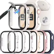 6 Packs Case for 46Mm Apple Watch Series 10 with Tempered Glass Screen Protector