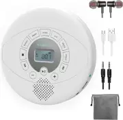 Portable CD Player Rechargeable, Compact CD Walkman with Headphone, Anti-Skip...