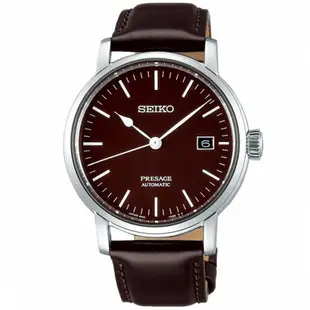 【SEIKO】精工 Presage 琺瑯工藝 SPB115J1 藍寶石鏡片 皮錶帶 機械男錶 6R35-00F0B 咖啡 40mm