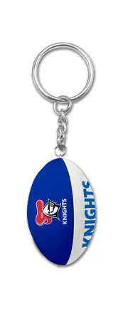 Newcastle Knights NRL Ball Design Keyring