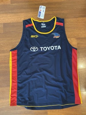 Adelaide Crows ISC Singlet Training Jersey Brand New Size Adult 4XL AFL