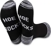 [JXGZSO] Funny Naughty Gift Hoe Socks Funny Overnight Gift Hilarious Gag Socks Humor Adult Gift Sarcasm Saying Socks