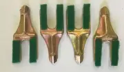4 x Auger Spear Rock Teeth - Tungsten - 1-5T Machines & Mini Loaders
