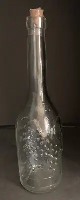 Clear Bottle Glass with Cork