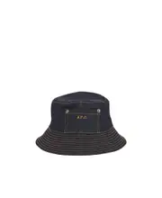 A.P.C. Logo Embroidered Bucket Hat 56,58,60,54 Black