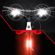 Bike Lights 2PCS Set Ultra Bright, 1 Bicycle Headlight & 1Taillight,IPX5 Wate...