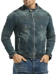 Men's Motorcycle Shirt Wear-Resistant Cotton Motorcycle Jacket for Scooter Cycling and Touring with CE Protectors