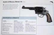 Smith & Wesson 60 Revolver Gun Pistol Picture Out of Print Handgun Spec Sheet