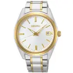 【SEIKO 精工】都會現代大三針時尚男錶-銀X金/39MM(SUR312P1/6N52-00A0KS)