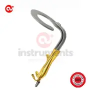 C Circular Breast Retractor With Fiber Optic Light Guide and Suction Tube By Ai