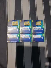 Gillette Proshield 5 Razor Blade Catridges 6 X 4 Pack " As Pictured "