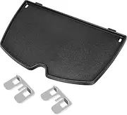 [Denmay] 6559 38.9 x 27.5 cm Grill Parts Cast Iron Griddle Pan Plate for Weber Q200, Q220, Q240, Q260, Q2000, Q2200, Q2400 Series Gas Grills Accessories, Plancha for BBQ