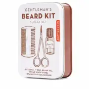 Kikkerland Gentelmen's Beard Kit - Inc. Scissors, Comb & Oil **FREE DELIVERY**