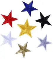 SEWACC 10pcs Star Embroidery Patches Clothing Sticker Patch Embroidered Appliqué for DIY on Jeans Dress