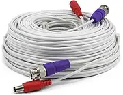 Swann BNC Coaxial Cable for Security Camera CCTV System, Audio Video Extension Power Cables, UL Certified and Fire Resistant, 100ft (100 Ft / 30 M) (SWPRO-30ULCBL)