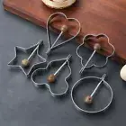 Stainless Steel Fried Egg Mold Heart Pancake Maker Baking Omelette Rings Tools.