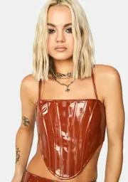 [Jagger & Stone] Mimi Patent Corset Top