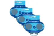 3x White Magic Ocean Bound Plastic Microwave Egg Poacher Kitchen Tool - Blue