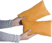 Marrywindix Tiny Pillow 2 Pack Small Decorative Pillow 9.5 x 5.5 in Travel Pillows Soft Pet Pillow for Camping Travel Sleeping Bed Sofa Neck Knee Wrist Support (Orange)