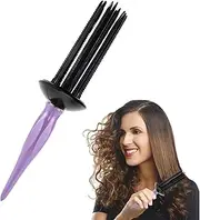FRJINIE Hair Curler, Curly Hair Styler Tool, Hairstyling Hair Curler Tools, Portable Round Spin Brush Kit for Salon Home Personal Use, AntiSlip Curling Wand Hairstyling Hair Curler Tools (D)