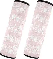 Car Seat Belt Pads Covers 2 Piecing Soft Car Safety Seat Belt Strap Shoulder Pad Backpack Shoulder Strap Pad Cover Car Accessories for Adults and Kids S Butterfly Cartoon