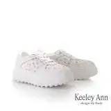 在飛比找遠傳friDay購物優惠-Keeley Ann異材拼接內增高休閒鞋(白色2768322