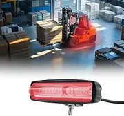15 LED Forklift Safety Light Red 30W Ultra Bright Linear Warning Light with Wide Voltage Compatibility, Easy Installation, and Enhanced Heat Dissipation for Forklifts, Trucks