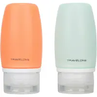 在飛比找博客來優惠-《TRAVELON》旅行分裝瓶(小橘藍2入) | 沐浴乳 洗