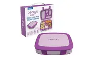 Bentgo Kids 22cm Leak-Proof Bento Lunch Box w/ Compartment Food Container Purple