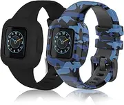 Bakcuby Band for Garmin Vivofit jr 3 Bands, Soft Silicone Watch Strap Replacement Wristband for Garmin VIVOFIT Junior3 JR.3 Kids Tracker Girl Boy, 2 Pack