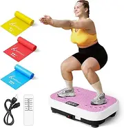 Vibration Plate Exercise Machine Shaking Board Machine for Weight Loss,SoftGym Power Vibration Plate 400 Lbs Capacity Full Whole Body Workout Vibration Platform,Waver Vibration Plate for Home Fitness