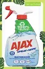 Ajax Spray N' Wipe Bathroom Antibacterial Disinfectant Cleaner Trigger, 500Ml...