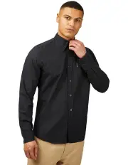 [Ben Sherman] Signature Oxford Long Sleeve Shirt in Black