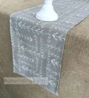 Tan Taupe Table Runner Natural Home Decor Native Decor Dining Room Table Linens