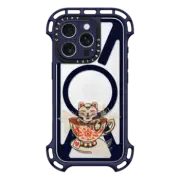 iPhone 16 Pro Ultra Bounce Case MagSafe Compatible Neko Cat Coffee Tea