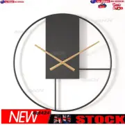 502094 (50Cm) Iron Retro Industrial Style Wall Clock Living Room Simple Silent ⇧
