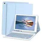 Keyboard Case for iPad 9.7 Inch 2018/2017 6th/5th Generation, Air Light Blue