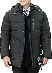 [JEShifangjiusu] Warm Man Waterproof Snow Feather Coat Warm Winter Ski Coat With Hat