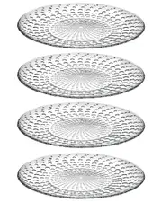 Barski Glass 10In Dinner Plates Set of 4