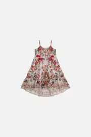 KIDS HIGH LOW HEM DRESS 12-14 LEOS BOUQUET