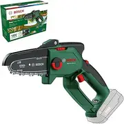 Bosch 18V Cordless Brushless Compact Chainsaw Pruning Saw For Cutting Wood, Without Battery (EasyChain 18V-15-7). Made in Europe
