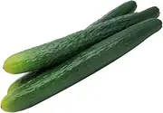 3pcs Plastic Cucumber Ornaments for Display Photography and Decorations