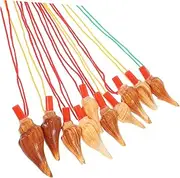 PRETYZOOM 10pcs Natural Conch Whistles for Unique Shell Design Outdoor Party Favors Musical Instruments Decorative Birthdays and Holidays Random Color