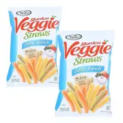 Sensible Portions ZESTY RANCH Garden Veggie Straws Baked 2 Bags Snacks Chips 5Oz